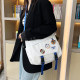 Men's and women's crossbody bags, trendy brand ins workwear style, Japanese style casual men's bags, large capacity shoulder bags, personalized messenger bags, trendy