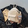 Amy Rabbit Women's Bag 2025 New Simple Solid Color Texture Trendy Western Style Versatile Casual Fashion Backpack