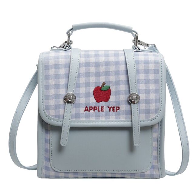 Korean version of fresh college style backpack for women in 2025 new fashionable and versatile high-end shoulder crossbody bag