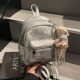 Amy Rabbit Women's Bag 2025 New Simple Solid Color Texture Trendy Western Style Versatile Casual Fashion Backpack