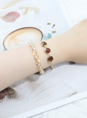 小众镀金欧洲轻奢感复古风手链串