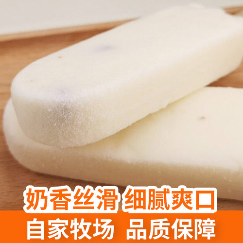 伊利牧场奶提子雪糕经典葡萄干冰淇淋怀旧冰棒冷饮牛奶30支整箱批 - 图0