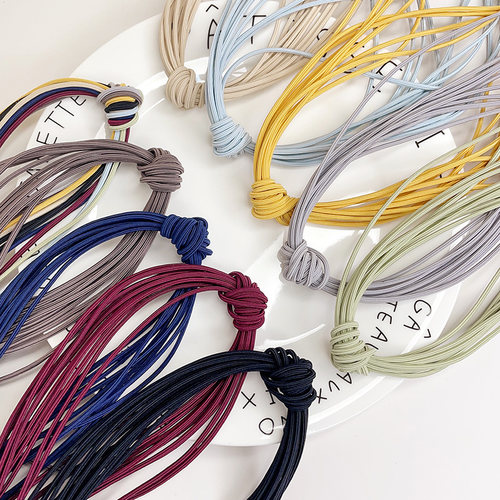 头绳diy橡皮筋材料配件自制皮筋发绳高弹力耐用发圈女扎头发头饰-图0