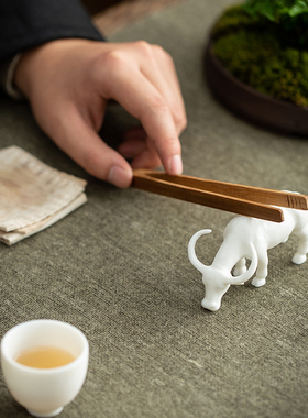 创意手工白瓷招财客厅桌面装饰品