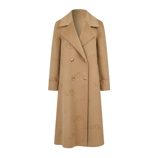 Mandes long woolen jacket commuting