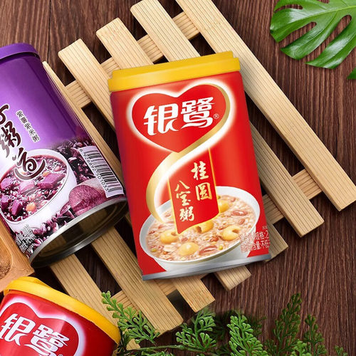 银鹭八宝粥桂圆莲子360g*12罐整箱八宝粥方便速食罐装礼盒速食粥 - 图0