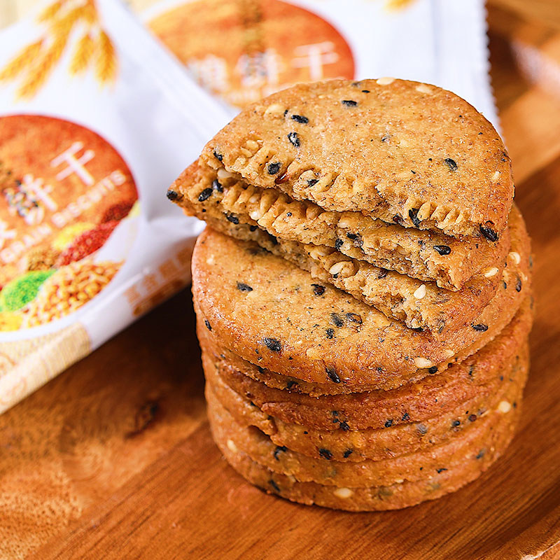 粗粮低卡压缩燕麦饼低热量孕妇饼干 金中合食品营养（消化）饼干