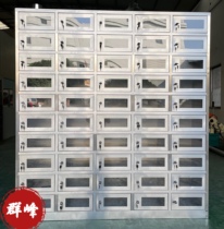 Factory Employees Stainless Steel Bowls Lunch Box Containing Cabinet Canteen Cutlery Deposit Cabinet With Lock Belt Door Large Capacity Customizable