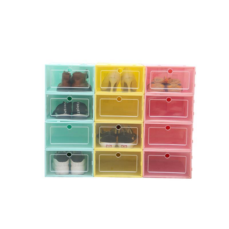 6pcs Transparent plastic shoe box dustproof Shoes cabinet 1 - 图3
