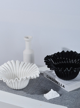 致品工艺陶瓷储物盆简约