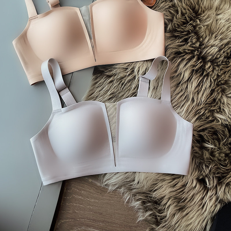 大胸显小胸夏季聚拢无钢圈文胸罩 闺蜜丫头文胸