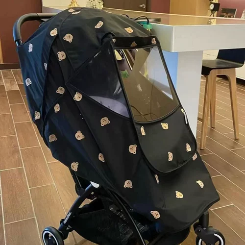 Коляска для выхода на улицу, ветрозащитный ветрозащитный чехол, универсальный зимний удерживающий тепло защищающий от холода дождевик