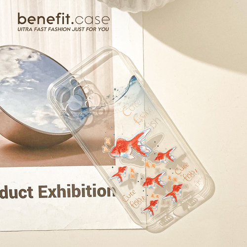benefit创意个性氧气泡金鱼17适用于iphone16promax苹果15PRO手机壳13新款14套12创意11透明xsmax硅胶xr防摔 - 图3