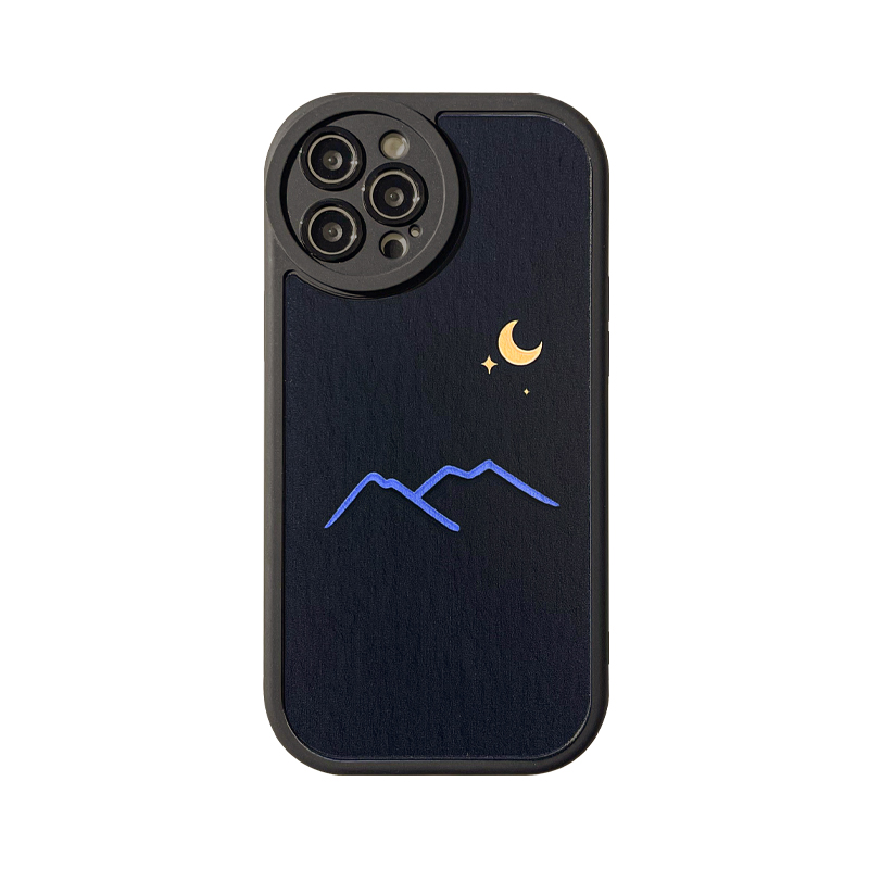 benefit月亮简笔适用于苹果15手机壳13iphone简约14promax新款12套11卡通xsmaxxr个性可爱8plus硅胶7mini情侣