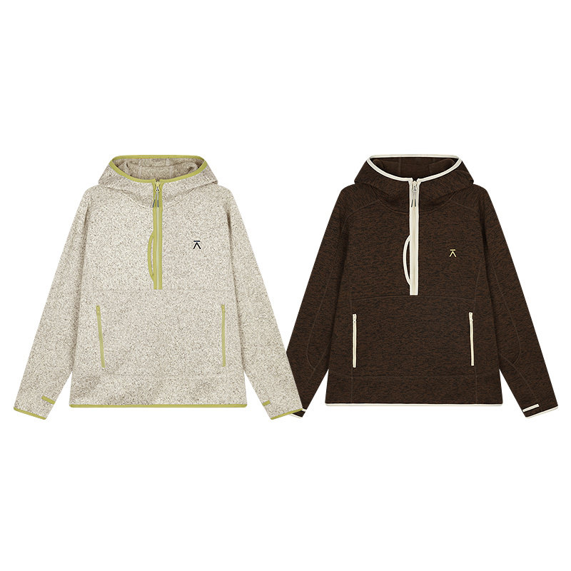 ACMEITEM爱棵米 户外亲子保暖抓绒连帽套头卫衣外套宽松上衣男女,淘宝优惠券,粉丝福利购,淘宝优惠卷