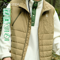 ACMEITEM Love Bare Outdoor Anti-Splash Water Clip Cotton Waistcoat Super Light Self Contained Antibacterial Warm Cotton Waistcoat Vest