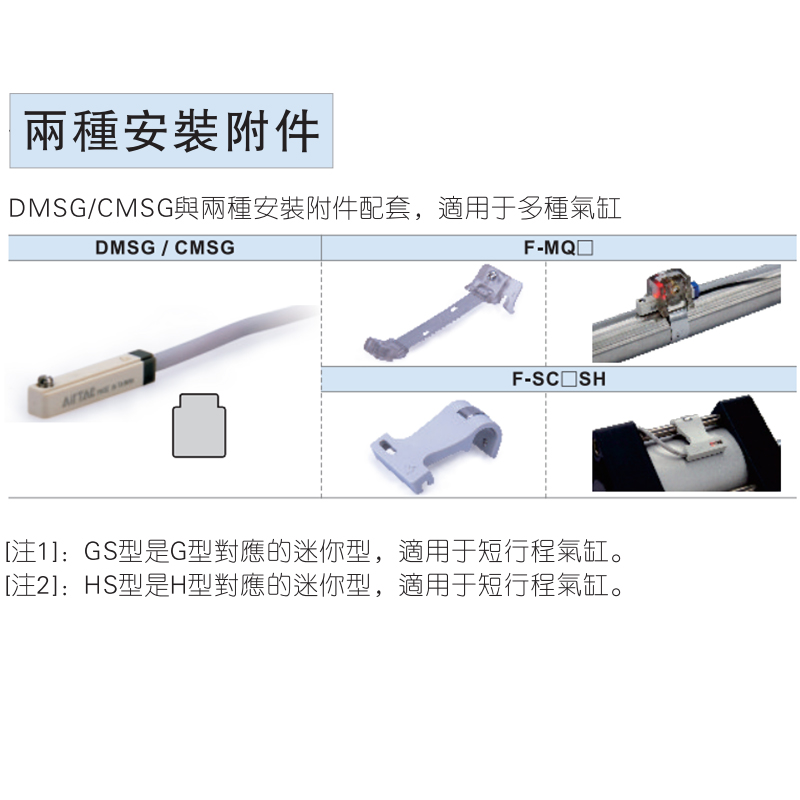 亚德客DMS三线式NPN/PNP电子磁性开关DMSG/DMSH/DMSE/DMSJ- N020 - 图2