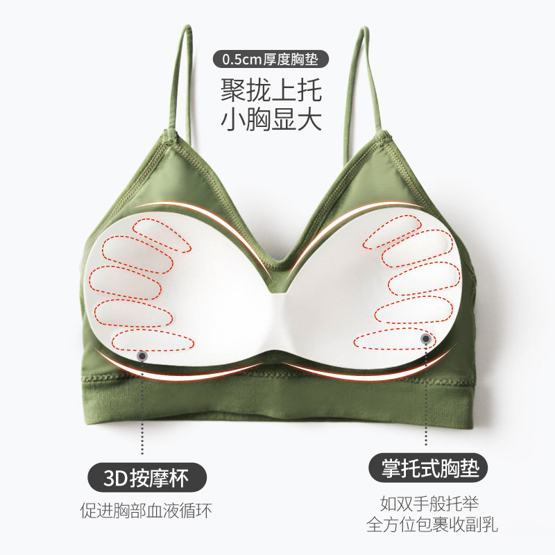 达芙妮无钢圈高中学生少女风抹胸 达芙妮内衣抹胸