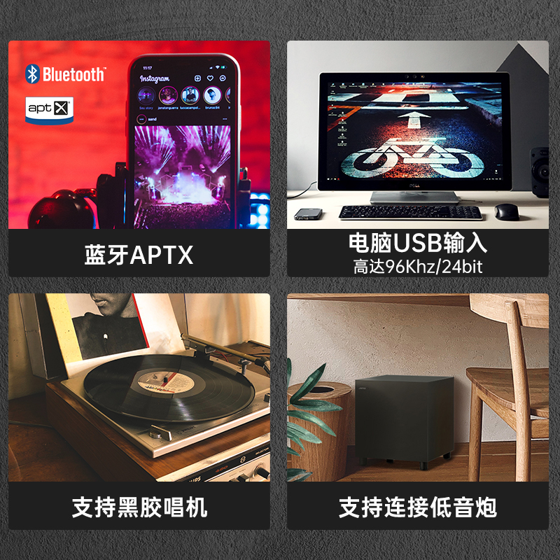 ELAC意力ConneX发烧级有源HiFi音箱DCB41桌面蓝牙电脑书架音响-图2