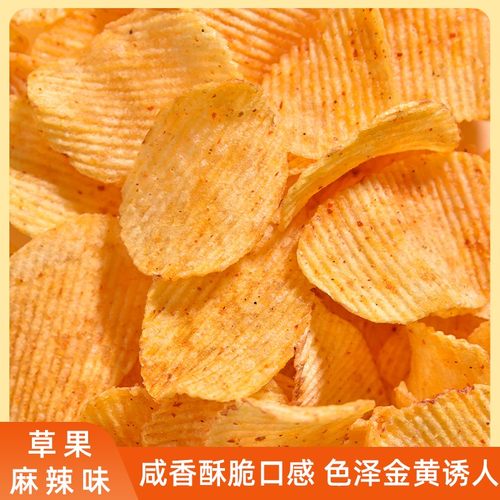 天使土豆片草果麻辣味薯片小时候的味道休闲零食怀旧8090后小吃 - 图2