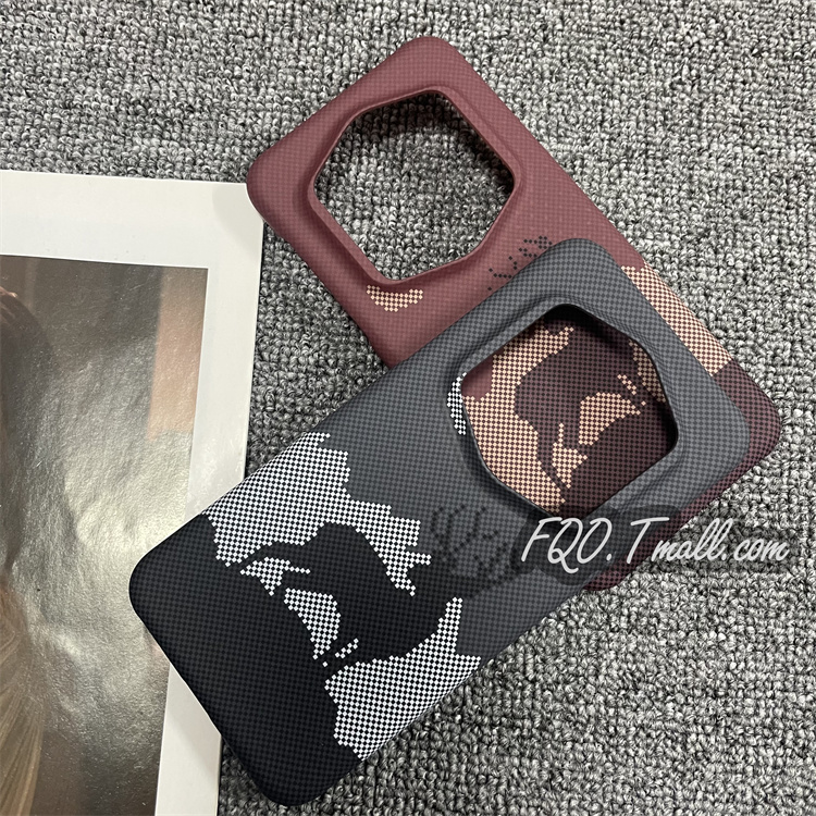 Fqo适用荣耀Magic7RSR保时捷设计手机壳凯夫拉碳纤维纹理新款林深见鹿麋鹿超薄镜头大孔半包硬壳保护散热奢华 - 图0