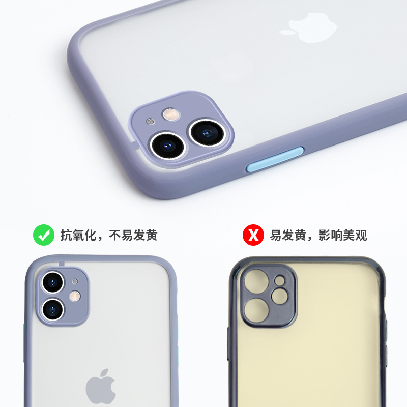 适用于苹果11手机壳摄像头全包iphone11透明磨砂硅胶防摔11promax新款ins网红十一潮牌11pro全包防摔超薄男女 - 图2