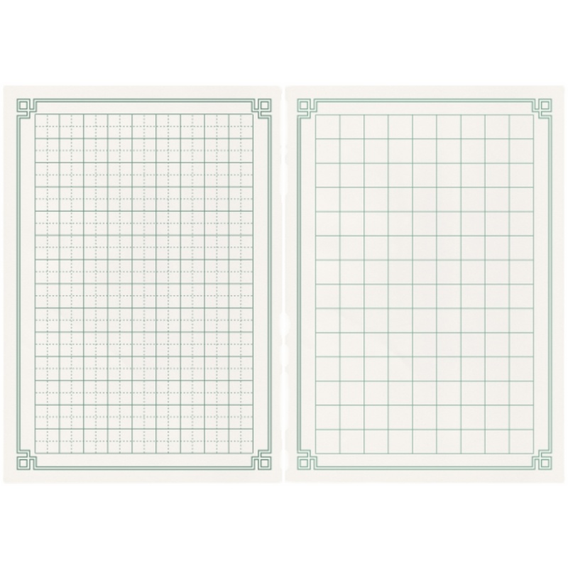 硬笔书法蒙肯纸18mm正方格田字格米字格米回格横线竖线70克练字纸 - 图3