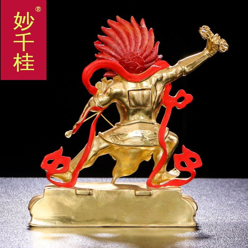 金刚手佛像摆件藏传佛教纯铜5寸 妙千桂摆件