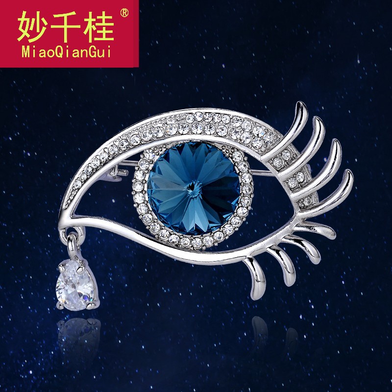 妙千桂施华水晶女韩国奢华潮胸针 妙千桂胸针