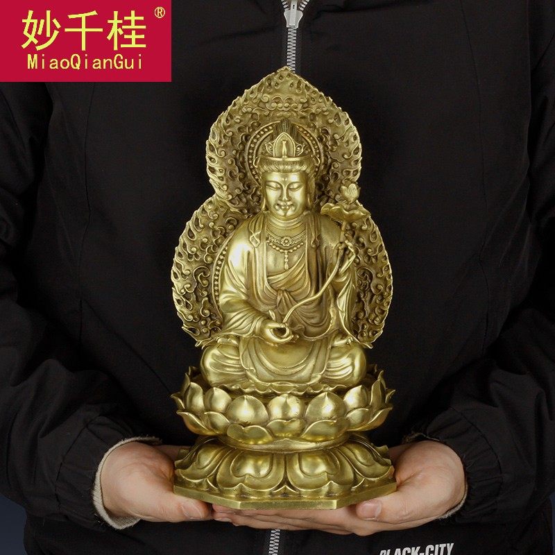 妙千桂西方三圣大势至摆件佛像 妙千桂摆件