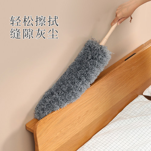 素娘纤维静电除尘掸吸灰扫灰家用长鸡毛掸子不掉毛打扫神器大扫除 - 图2