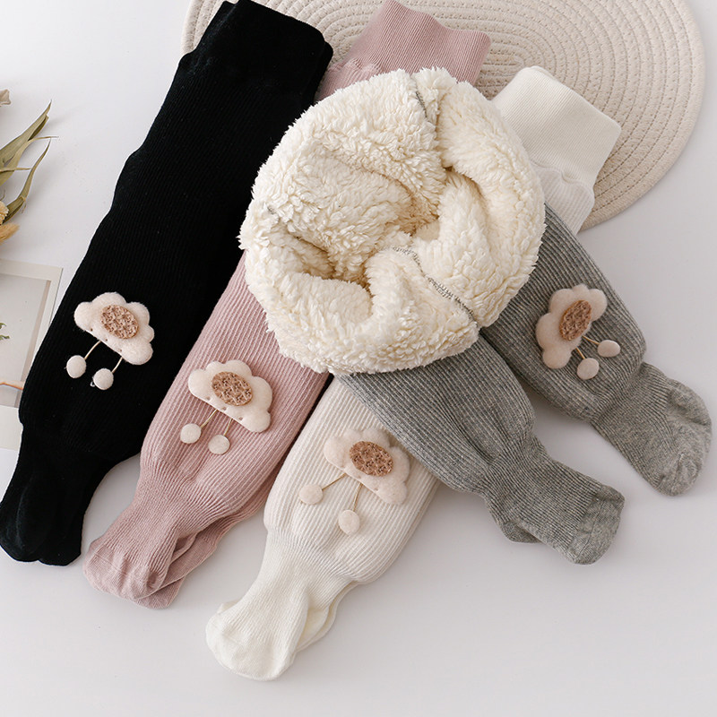 女童加绒婴儿冬款加厚儿童连裤袜 虎哺儿童袜子(0-16岁)