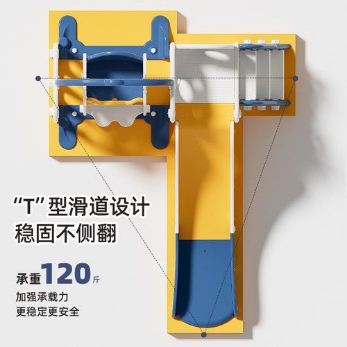滑滑梯儿童室内家用2至10岁宝宝滑梯秋千二合一家庭多功能小型 - 图2