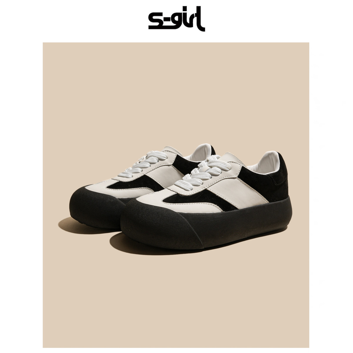 SGIRL TWTW白敬亭同款蓬蓬鞋女大头面包鞋女休闲厚底增高加绒板鞋,淘宝优惠券,粉丝福利购,淘宝优惠卷