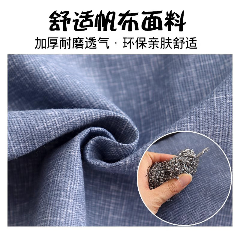 长袖围裙女时尚简约正穿衣罩衣帆布耐磨防污拉链男工作服上班定制