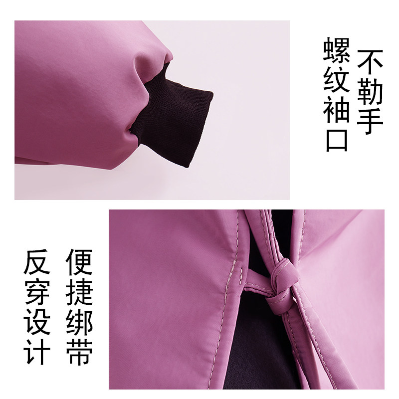 加厚保暖男女围裙长袖加绒罩衣防水工作服纯色工厂反穿衣定制印字,淘宝优惠券,粉丝福利购,淘宝优惠卷