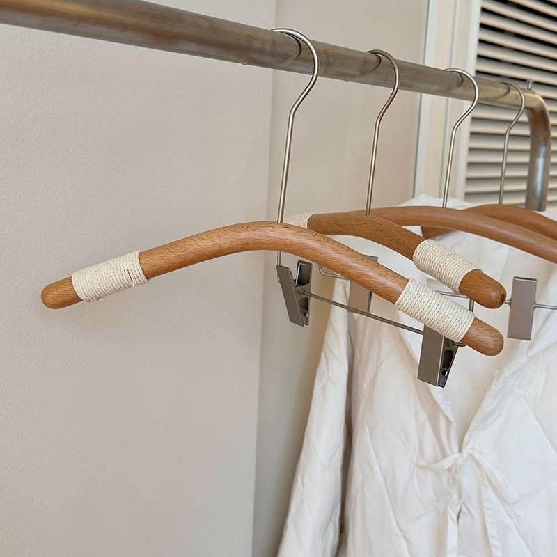 童装服装店专用榉木清漆小童儿童衣架圆棍实木麻绳裤架衣撑防滑,淘宝优惠券,粉丝福利购,淘宝优惠卷