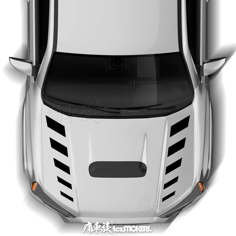 超霸4runner车头机盖车贴拉花 普拉多车尾装饰改装汽车贴纸贴膜 - 图1