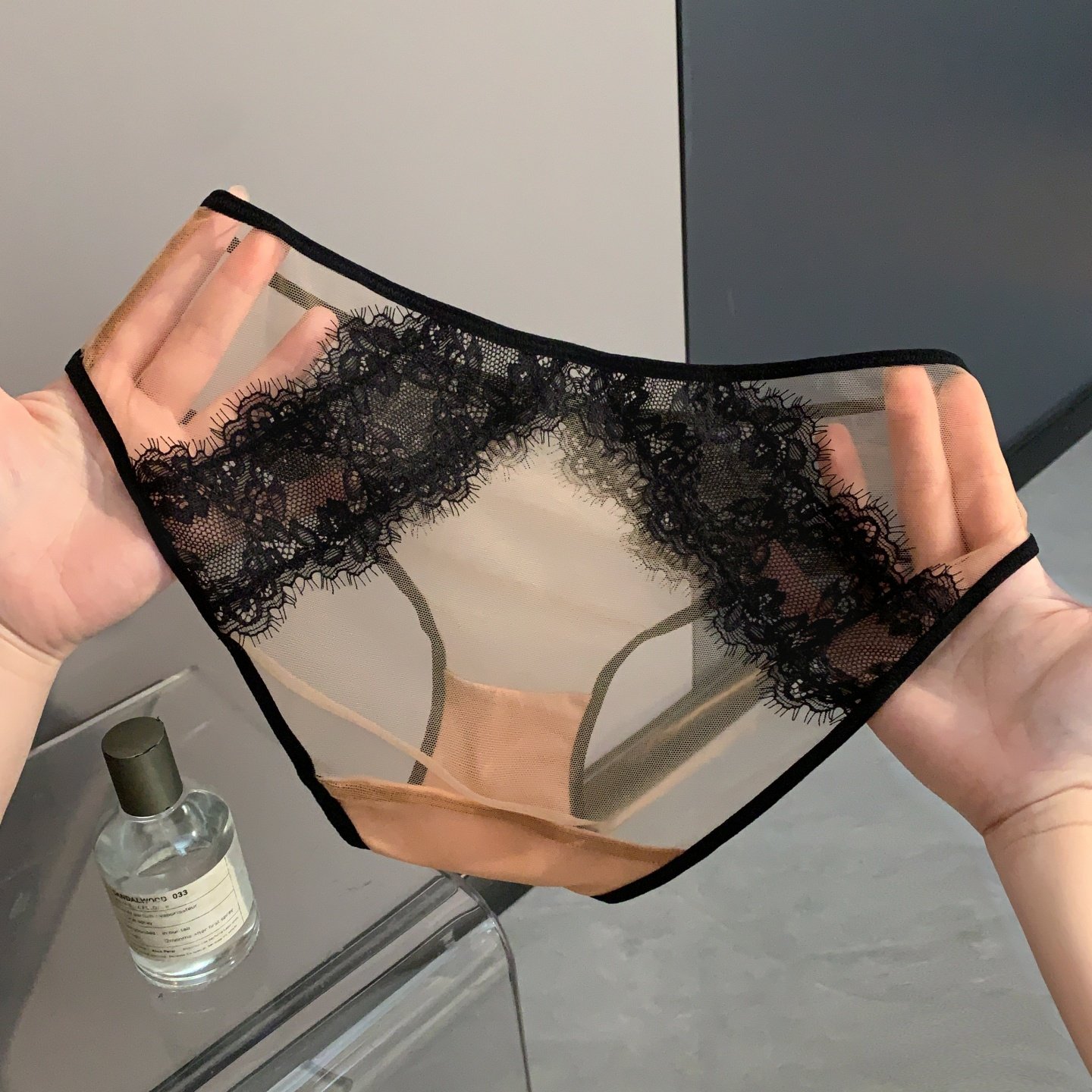 「HS」黑蕾撩纱*绝美性感蕾丝小心机内裤女款2026新款女士三角裤,淘宝优惠券,粉丝福利购,淘宝优惠卷