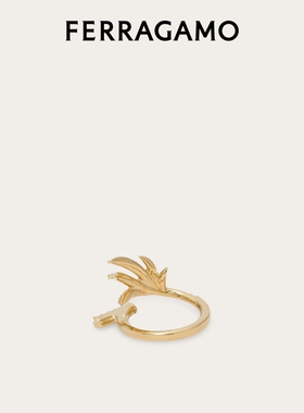 【3期免息】FERRAGAMO菲拉格慕女士水晶玻璃戒指