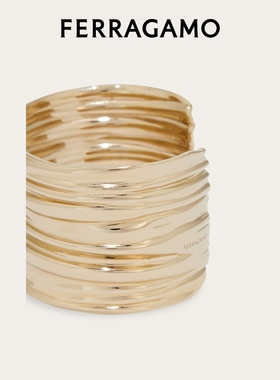 【礼物】FERRAGAMO菲拉格慕女士垂褶手镯