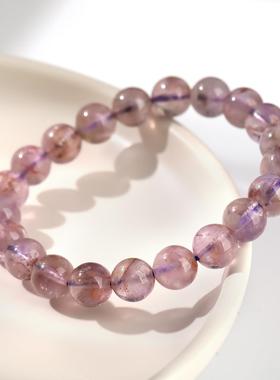 2026晶东珠宝 5A天然紫幽灵手链 时尚优雅深紫气质女生水晶手串