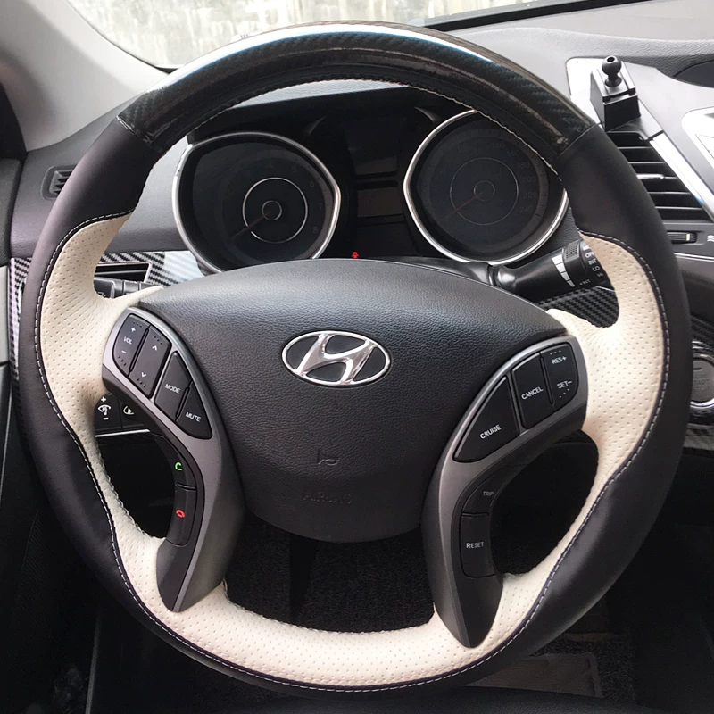 Используется для Hyundai Yue Terry Tou Shengda Имя Иллюстрация ix235L Festaland чехол на рулевое колесо кожаная ручная строчка