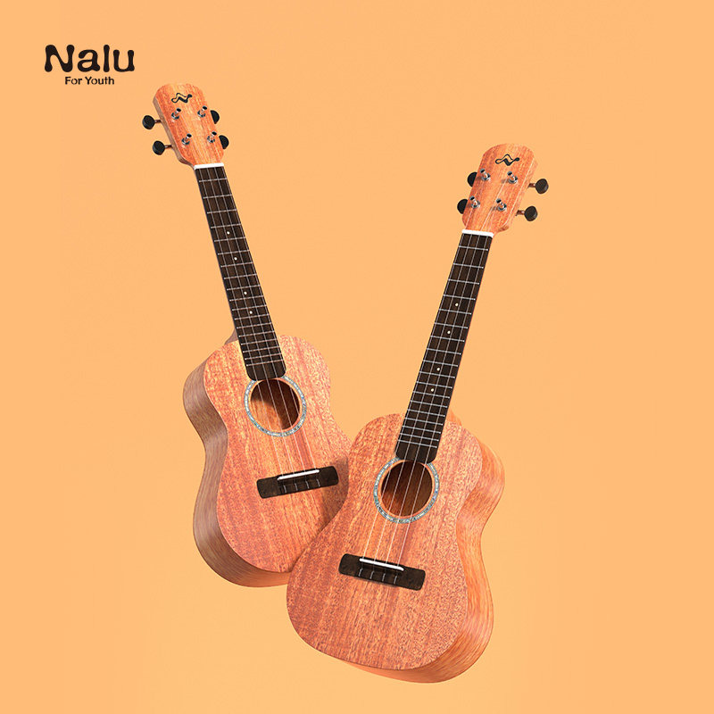 白熊音乐nalu美人鱼tom 23寸小吉他 白熊乐器尤克里里/小吉他