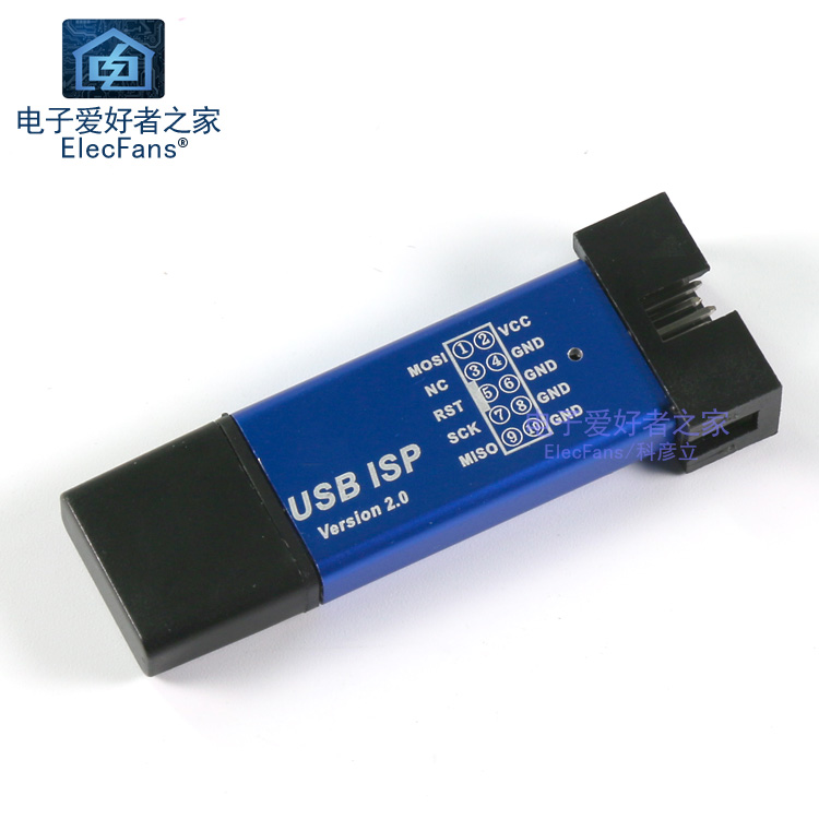 USB-ISP下载器线ASP 51单片机AT89S52 ATMega8/16编程序AVR烧录器-图1