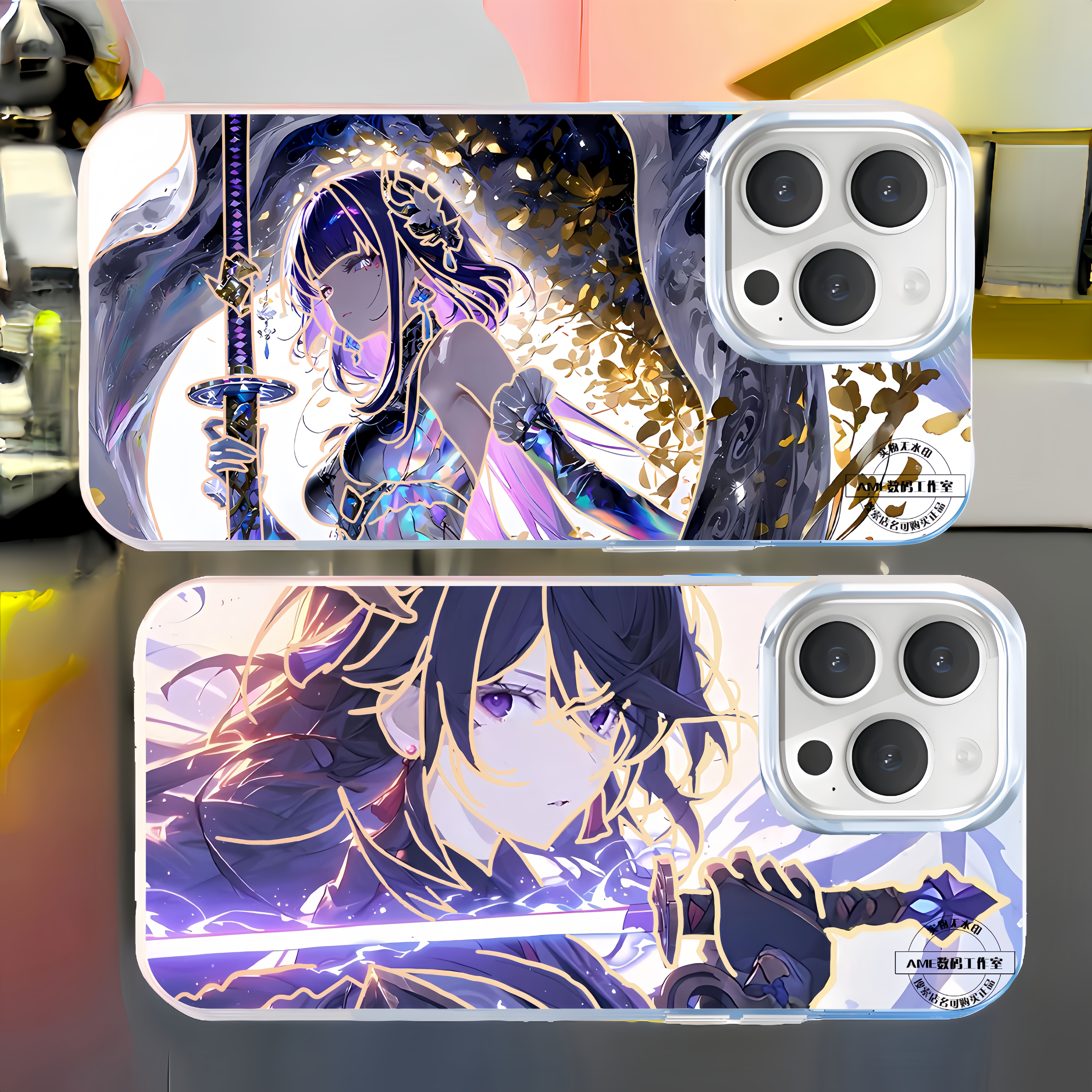 原神手机壳横版少女丝柯克芙宁娜雷电将军绫华适用苹果16极光金iphone15小米14红米k80华为m70iqoo13一加ace5 - 图0