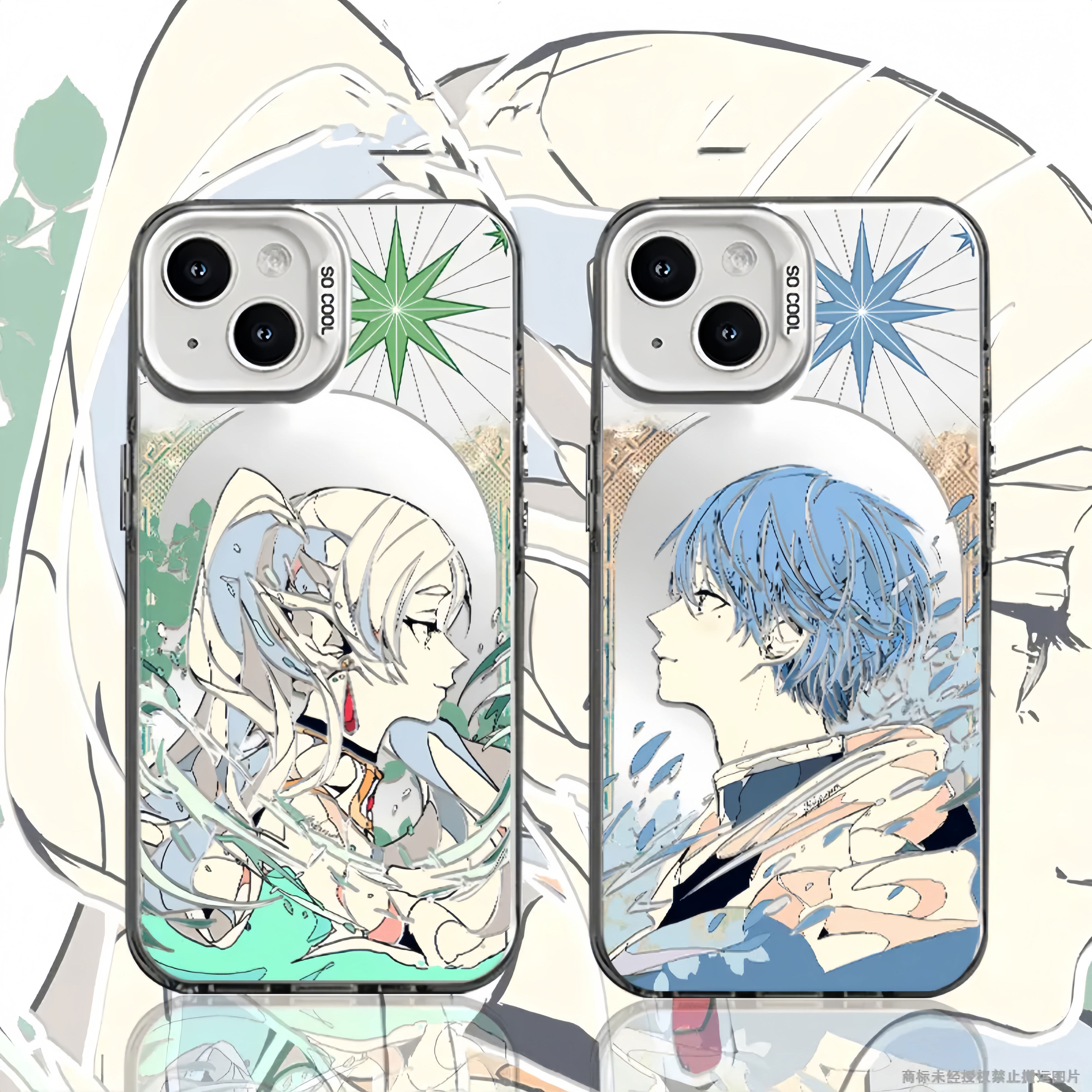 二次元手机壳葬送的芙莉莲适用苹果17彩银iphone16辛美尔华为m70荣耀gt小米17红米K80iqoo13防摔neo9一加ace5 - 图0