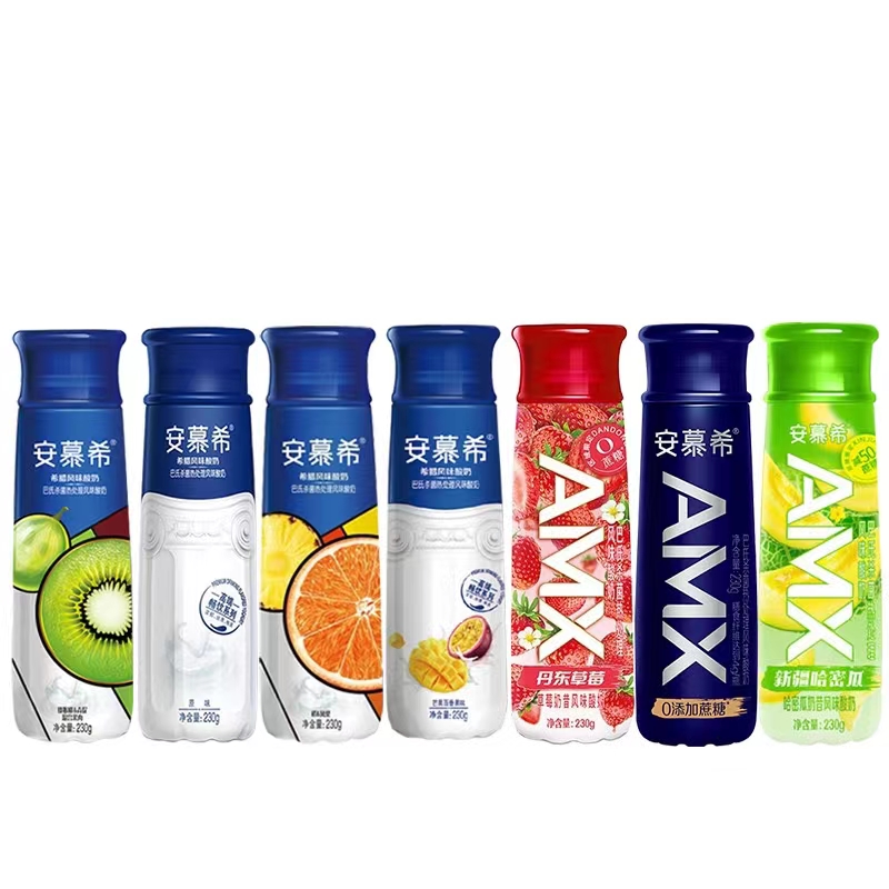 伊利安慕希高端丹东草莓哈密瓜酸牛奶原味整箱230g官方旗舰店蓝莓