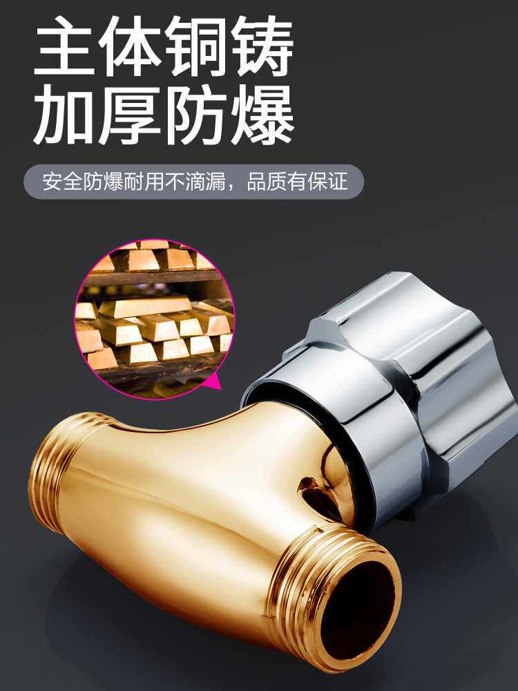 黄铜直通阀4分水龙头阀门内外丝双外丝热水器家用自来水管开关阀