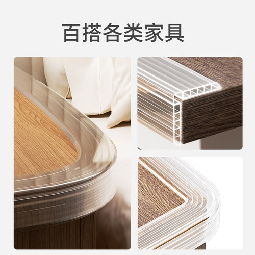 透明防撞条儿童环保无毒桌子墙角包边气囊软包无痕安全保护防磕碰 - 图0